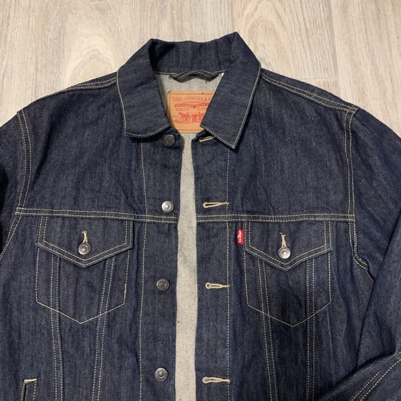 Levi's Other - LIKE NEW! Men's Levi's Original Dark Wash Jean Jacket - LARGE